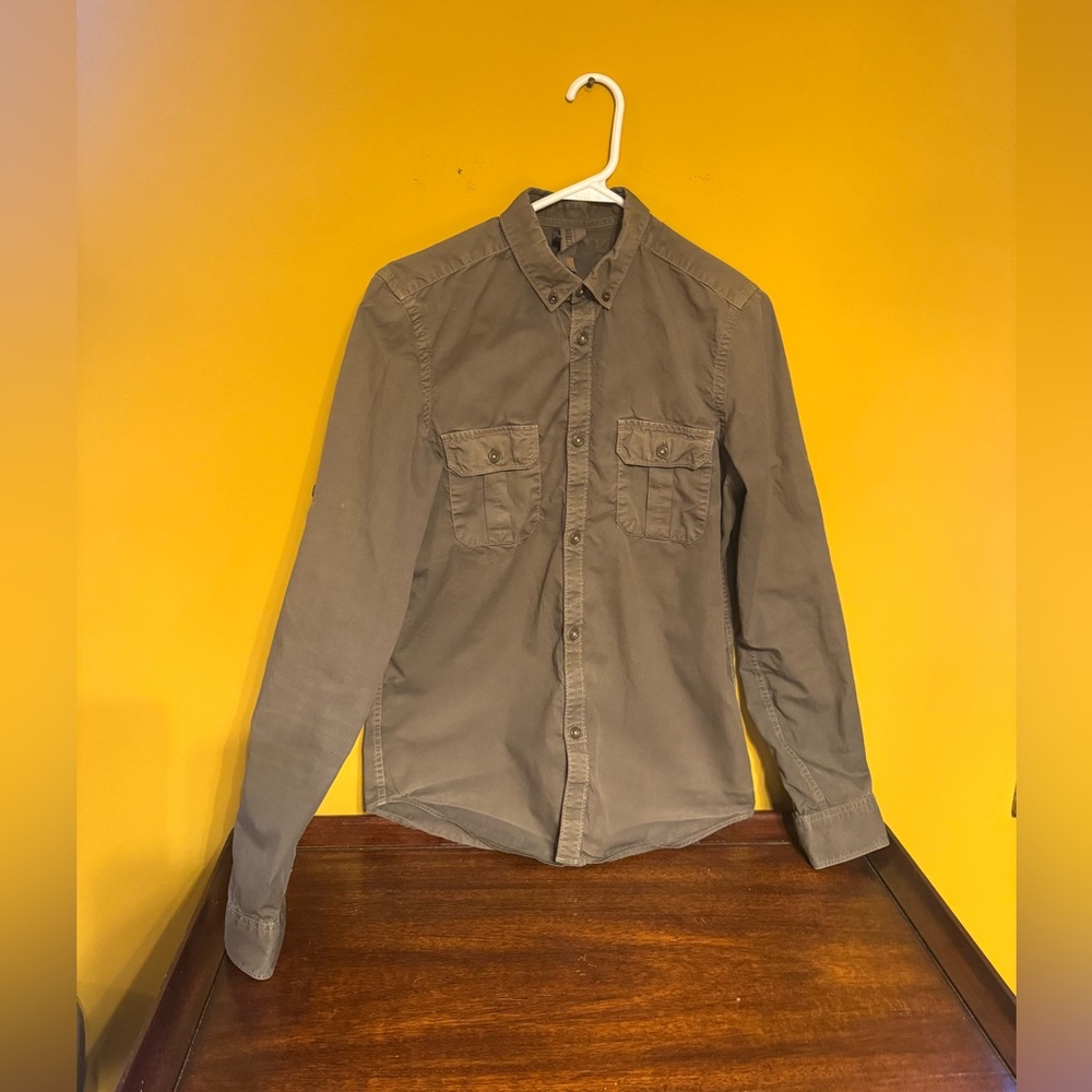 Men’s Plectrum XS Gray/Brown Button Down